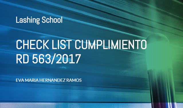 Check list cumplimiento interno RD 563/2017 (versión general)